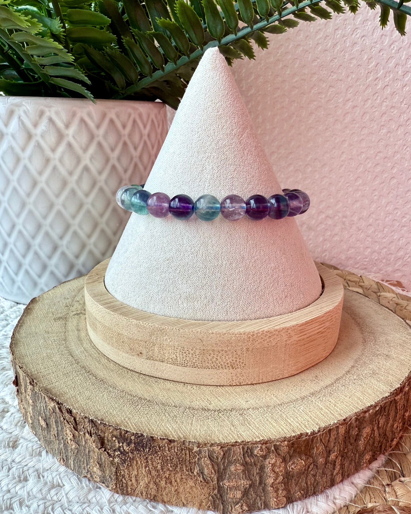 BRACELET FLUORITE MULTICOLORE