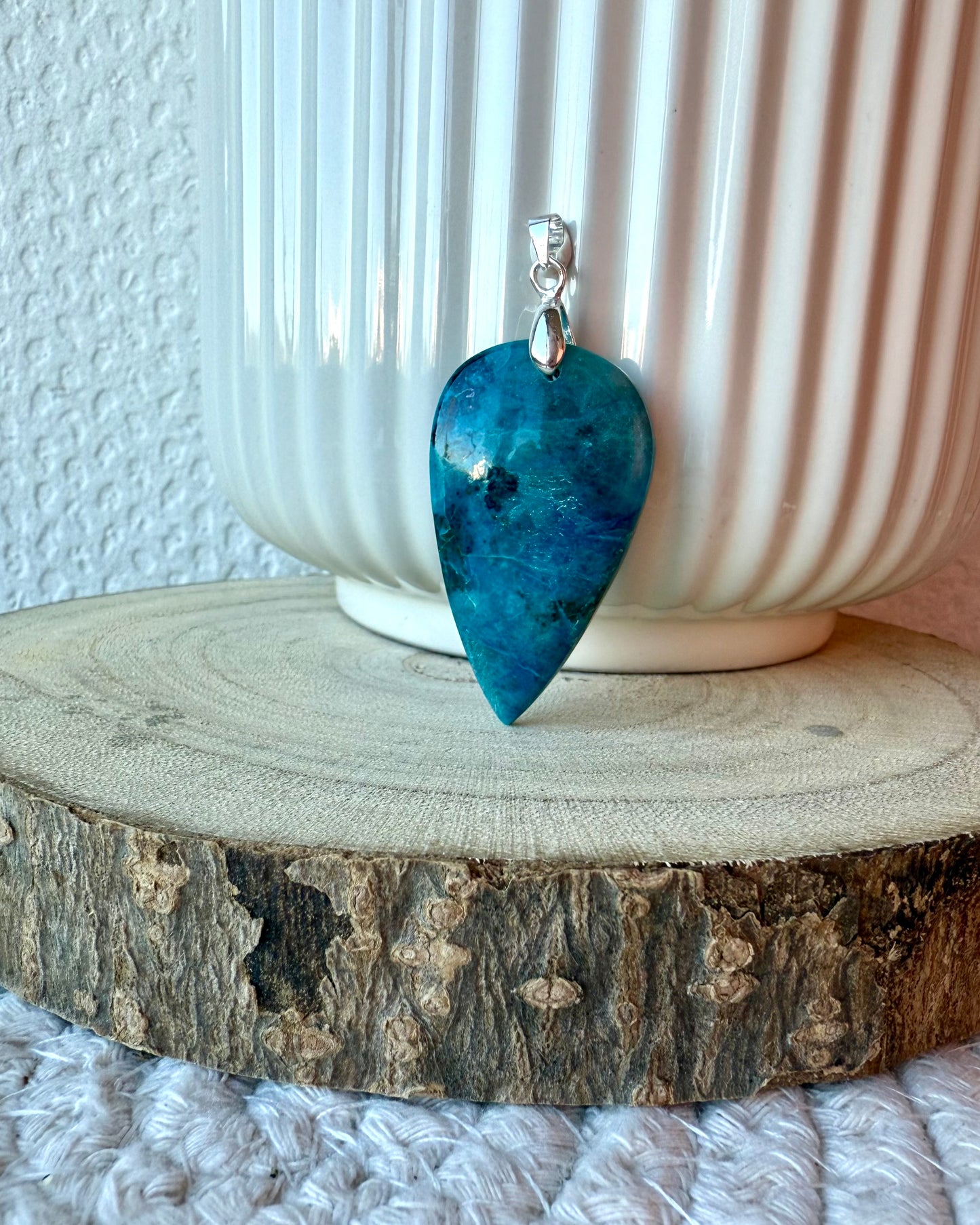 CHRYSOCOLE SUR QUARTZ