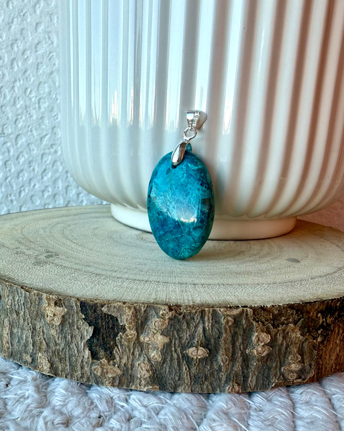 CHRYSOCOLE SUR QUARTZ