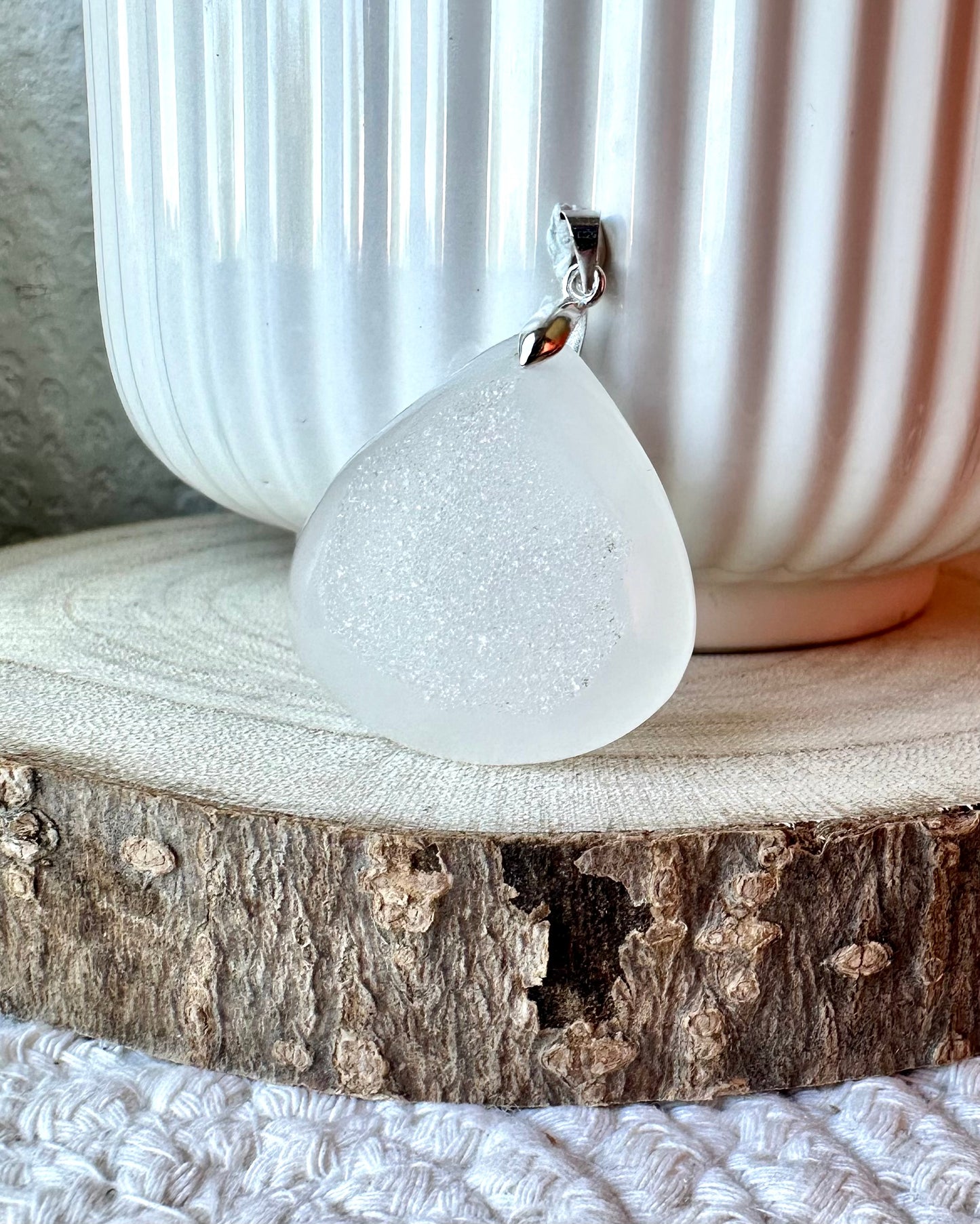 AGATE DRUZY BLANCHE