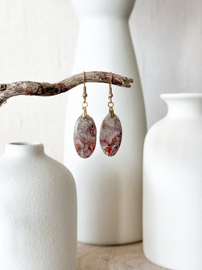 BOUCLES D'OREILLES AGATE CRAZY LACE