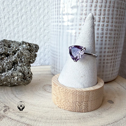 BAGUES ARGENT 925 REGLABLE FACETTE