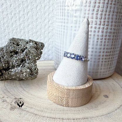 BAGUES ARGENT 925 REGLABLE FACETTE