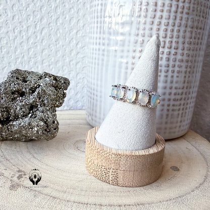 BAGUES ARGENT 925 REGLABLE FACETTE