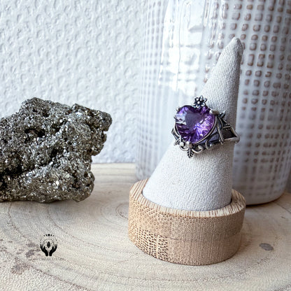 BAGUES ARGENT 925 REGLABLE FACETTE