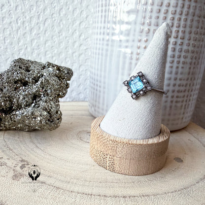 BAGUES ARGENT 925 REGLABLE FACETTE