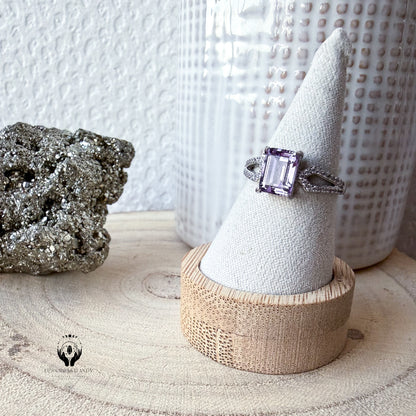 BAGUES ARGENT 925 REGLABLE FACETTE