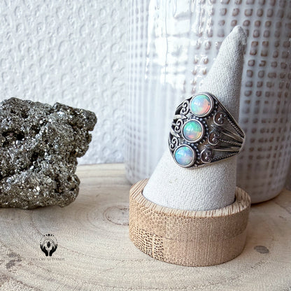 BAGUES ARGENT 925 REGLABLE FACETTE