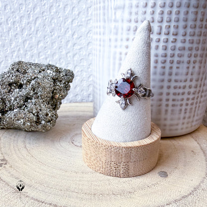 BAGUES ARGENT 925 REGLABLE FACETTE