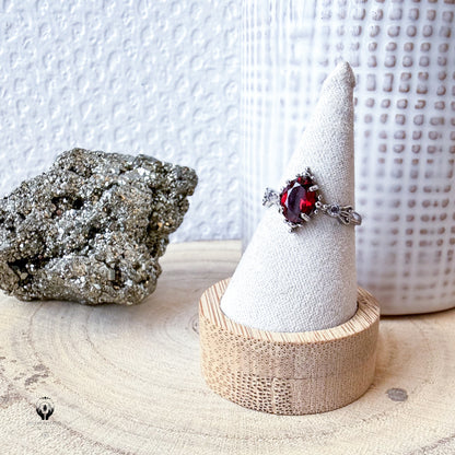 BAGUES ARGENT 925 REGLABLE FACETTE