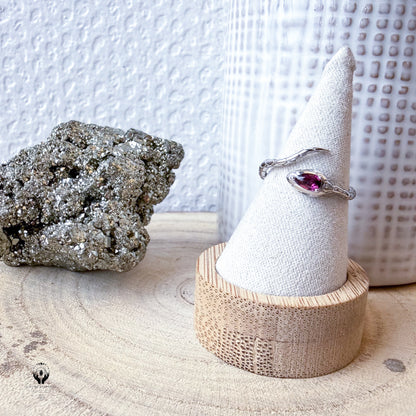 BAGUES ARGENT 925 REGLABLE FACETTE