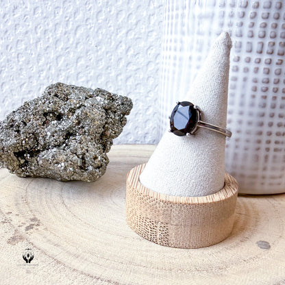 BAGUES ARGENT 925 REGLABLE FACETTE