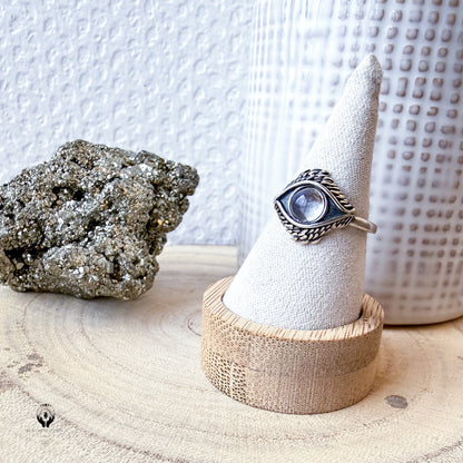 BAGUES ARGENT 925 REGLABLE FACETTE