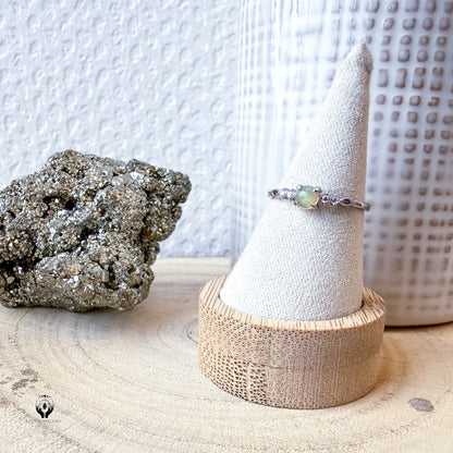 BAGUES ARGENT 925 REGLABLE FACETTE