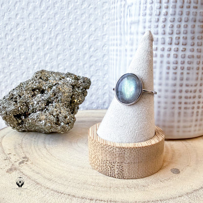 BAGUES ARGENT 925 REGLABLE FACETTE