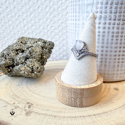 BAGUES ARGENT 925 REGLABLE FACETTE