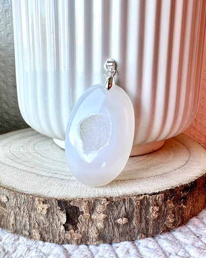 AGATE DRUZY BLANCHE