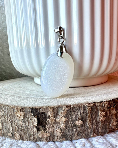 AGATE DRUZY BLANCHE