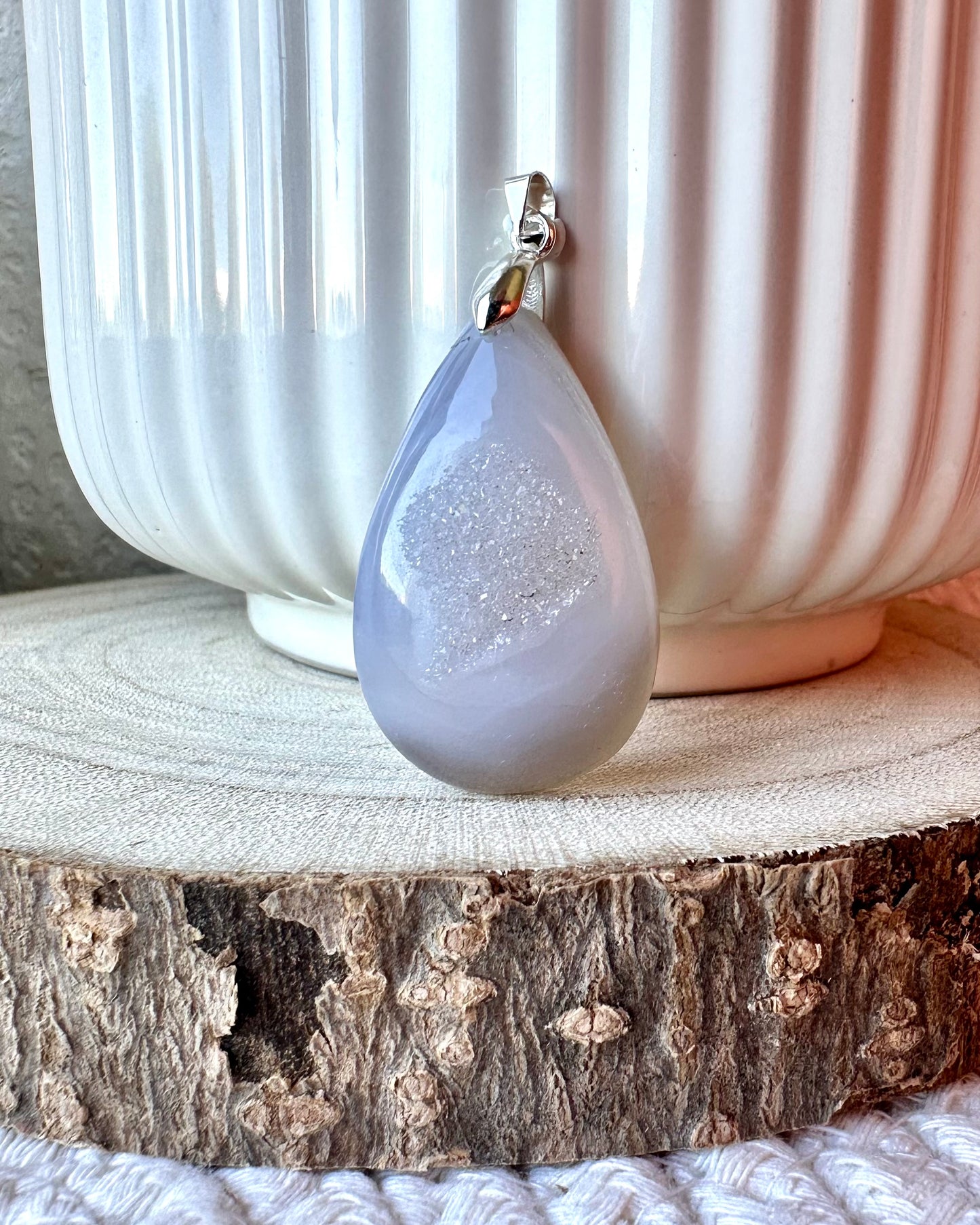 AGATE DRUZY BLANCHE