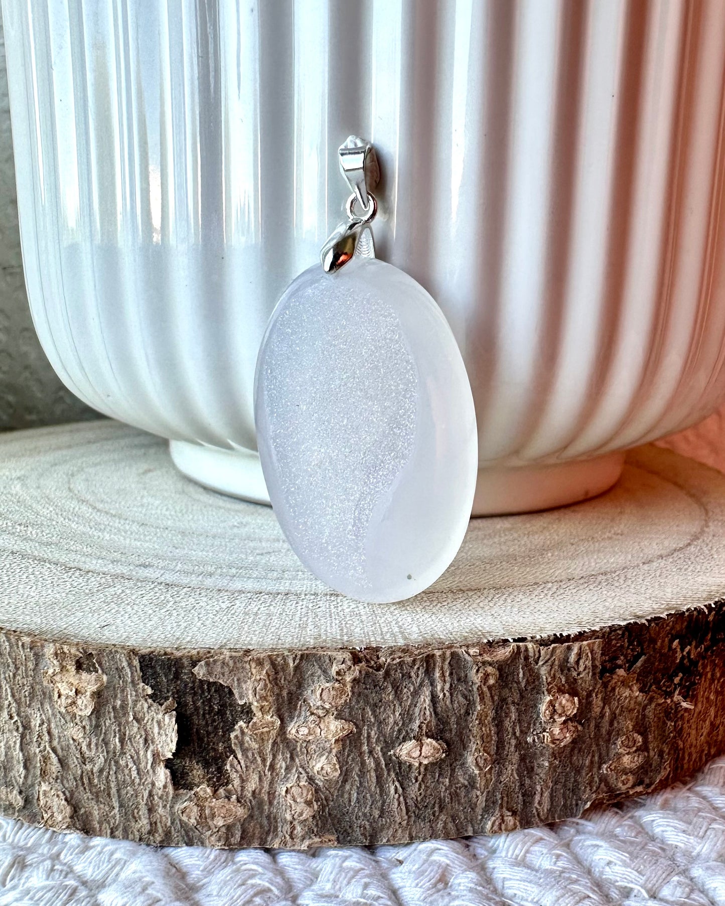 AGATE DRUZY BLANCHE