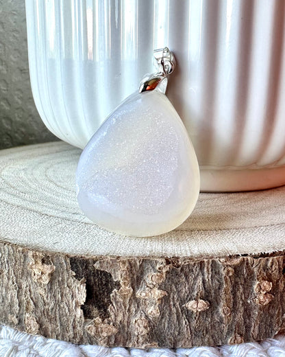 AGATE DRUZY BLANCHE