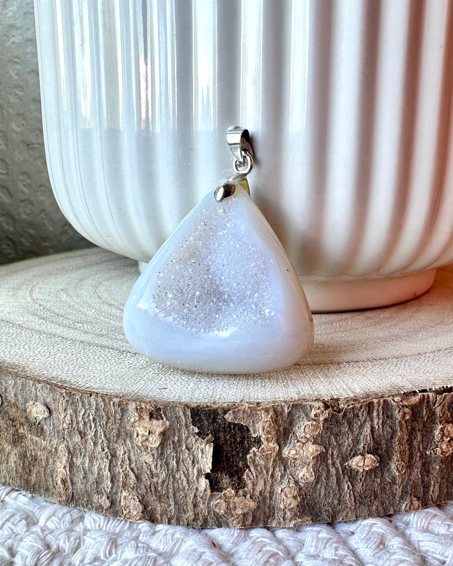 AGATE DRUZY BLANCHE