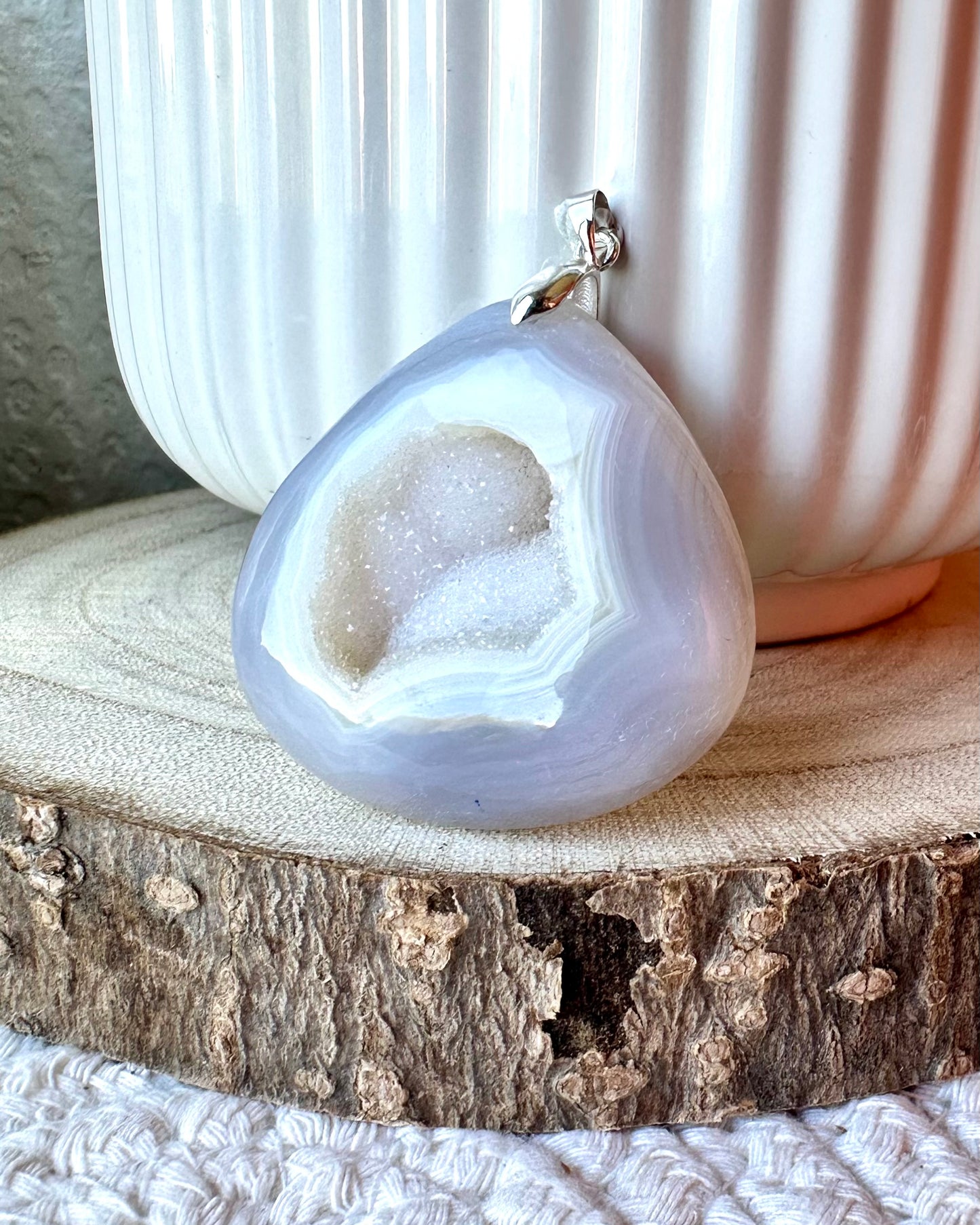 AGATE DRUZY BLANCHE