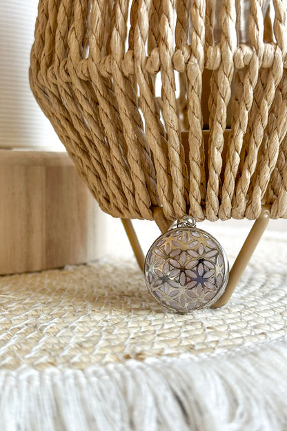 PENDENTIFS FLEUR DE VIE & PIERRES NATURELLES