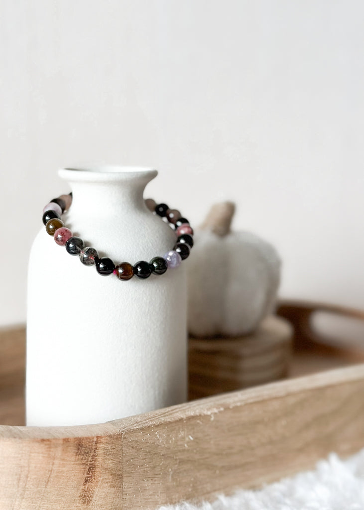 BRACELET EN TOURMALINE MULTICOLORE